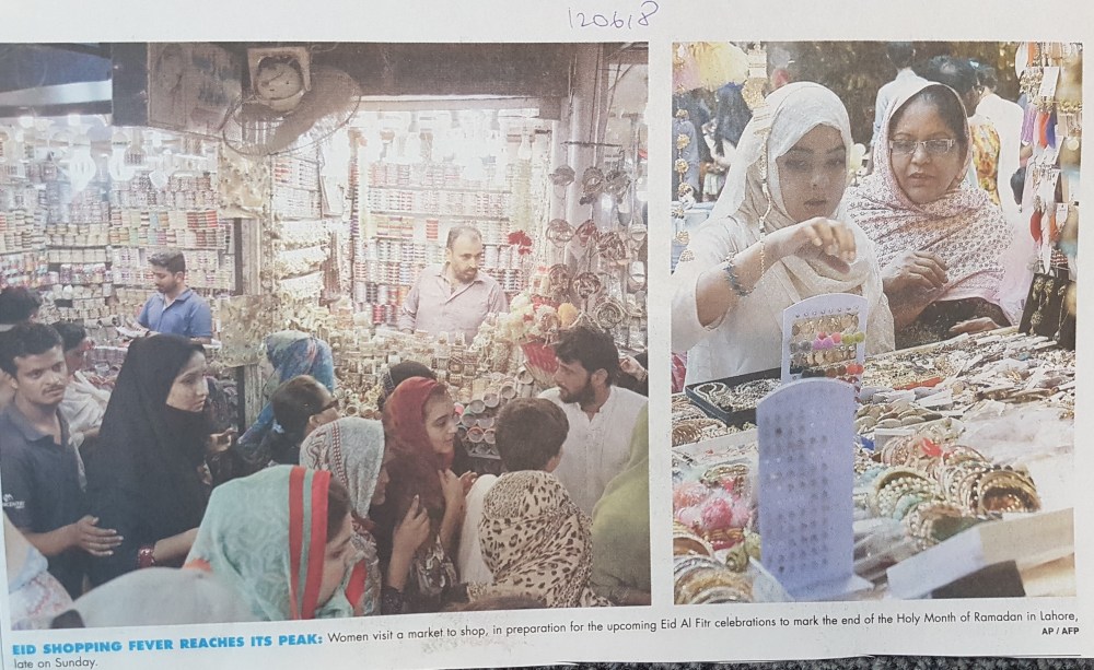 Eid shopping Lahore