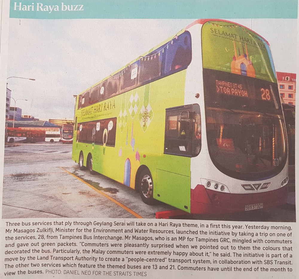 Hari Rayya decorated bus