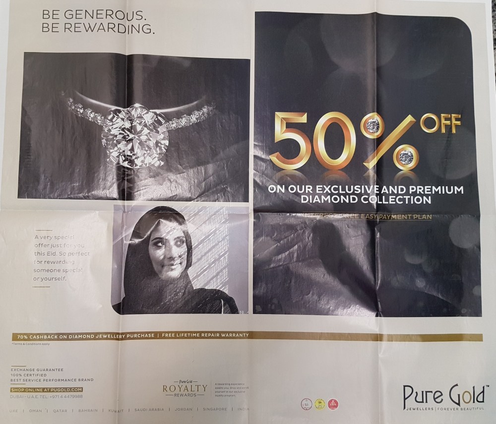 Pure Gold be genereous be rewarding