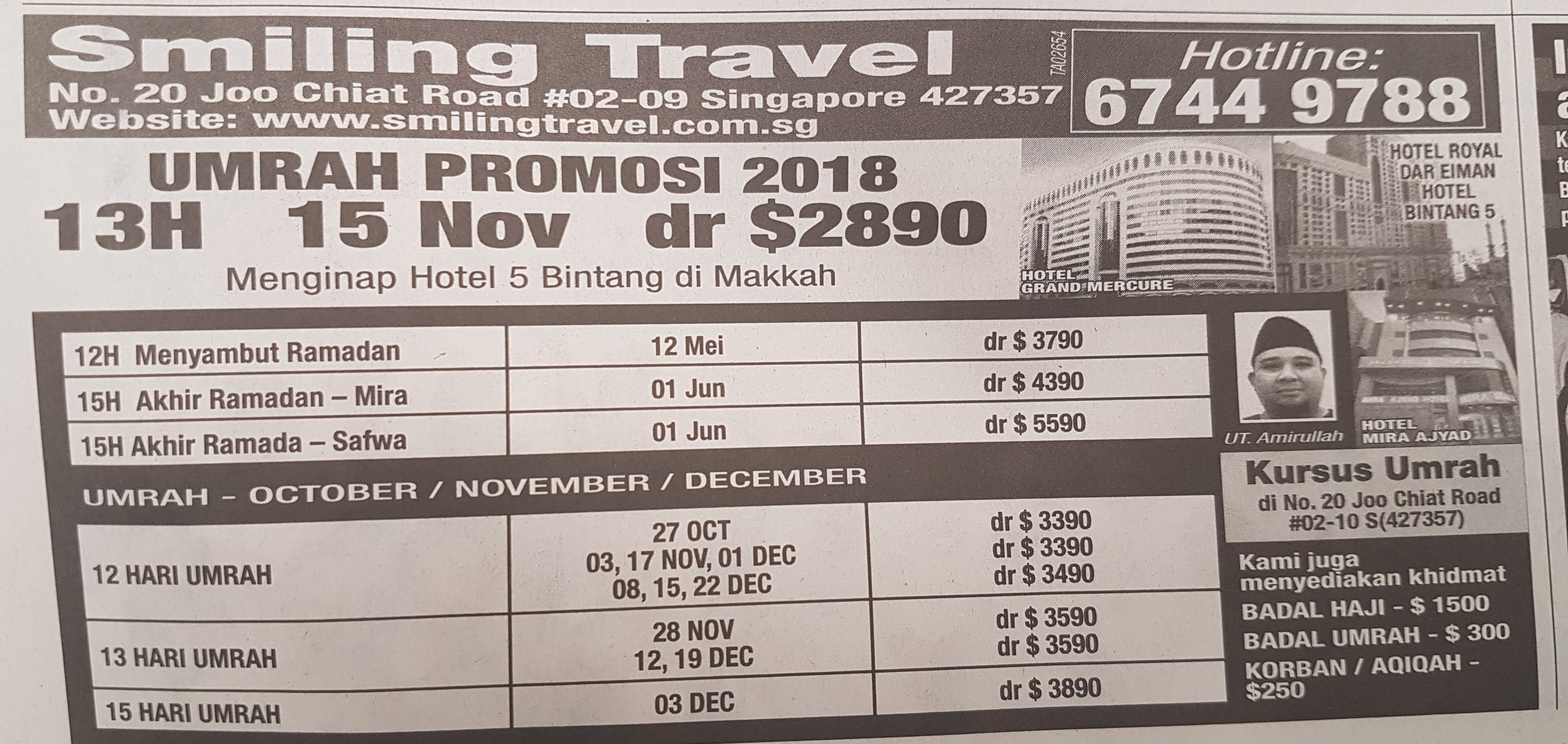 Smililing travel Umrah 2018