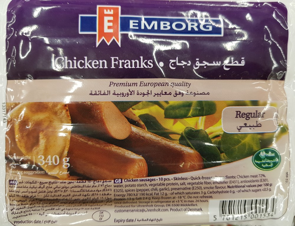 Emborg chicken franks