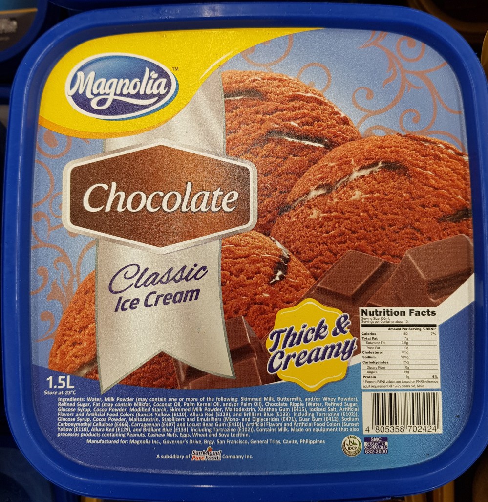 Magnolia chocolate ice cream