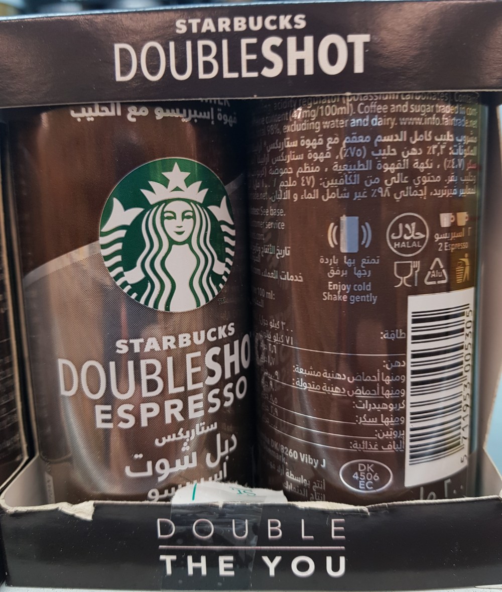 Starbucks double shot espresso