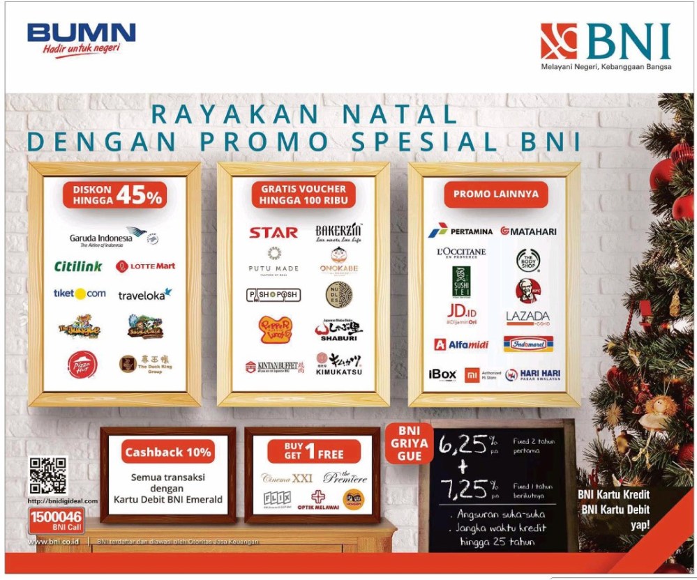 bank bni christmas promotion