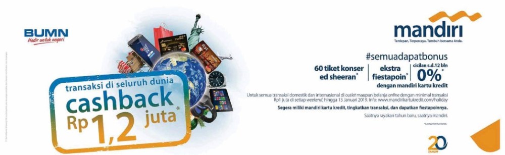 bank mandiri cashback