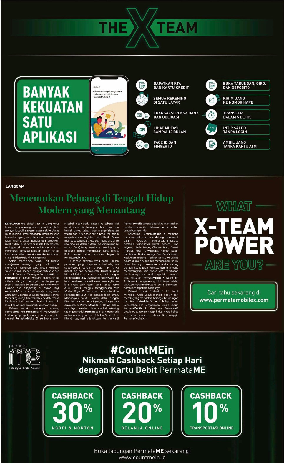 permata bank mobile x 2